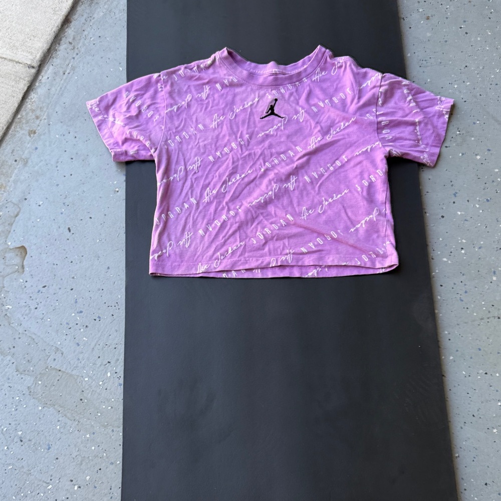 Jordan Lavender Tee with Red Logo